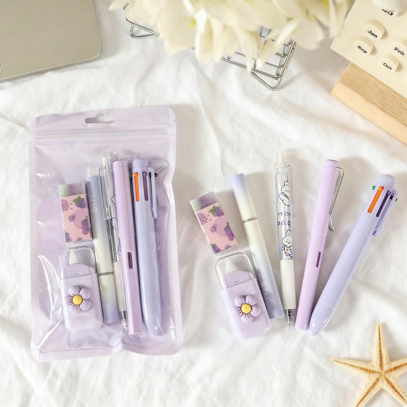 Schattige Creatieve 7-Delige Schrijfwaren Set: Perfect voor Terug naar School en Studentenprijzen