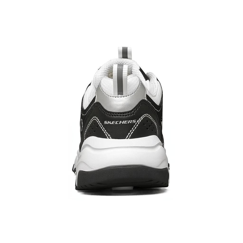 Skechers I-Conik Shock Absorbing Breathable Low-Top Running Shoes Women sneaker Black White 8730041-BKW