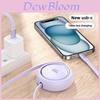 Apple Iphone 15 Lightning Typec Charging Cable With 100w Power And Retractable Design For Travel And Office