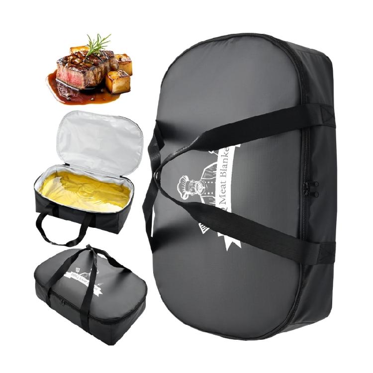 

Flexible Barbecue Meat Storage Wrap That maintains In Moisture And Warmth For flavorful ready Dishes чорний