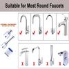 Kitchen Water Tap Faucet Pressurized Bubbler Filter Remove Chlorine Heavy Metals Filtered Showers Head Soften for Hard Water