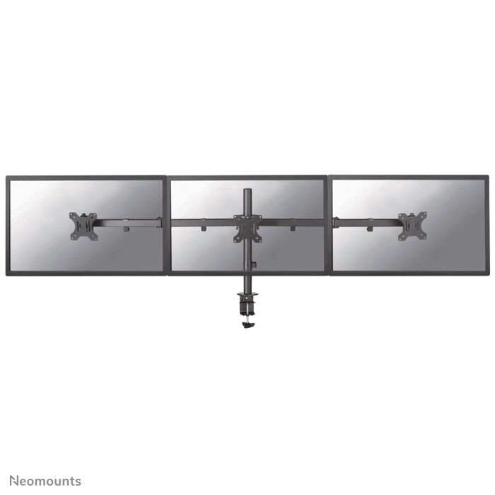 Support D'écran Plat - NEWSTAR - FPMA-D550D3BLACK - Noir - 3 Écrans - VESA 75x75