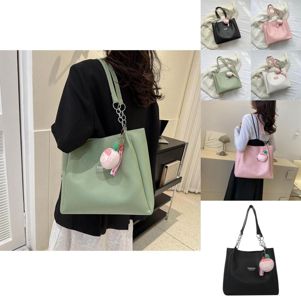 Stylish Pu Leather Tote Bag For Women With Phone Pocket And Zipper Closure