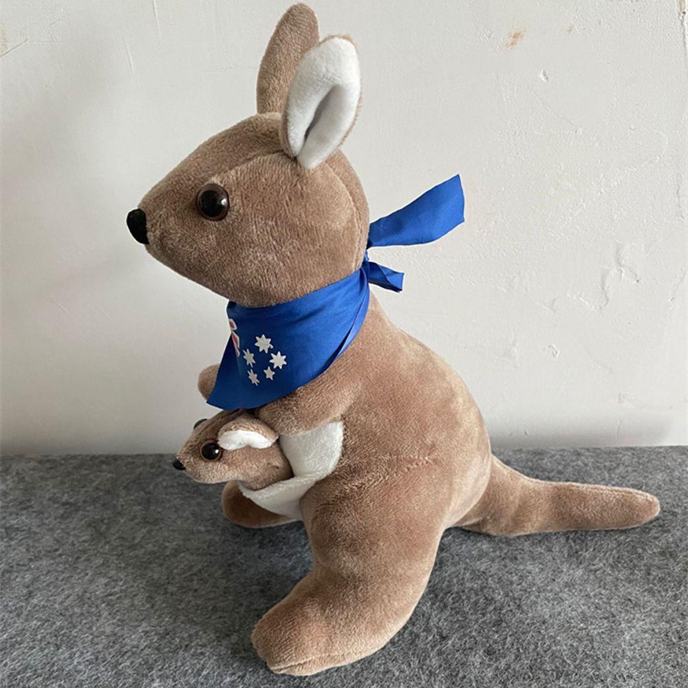 Toy Mom Baby Kids Home Decor Stuffed Animal Doll Stuffed Toy Kangaroo Plush Toy Parent-Child Toys