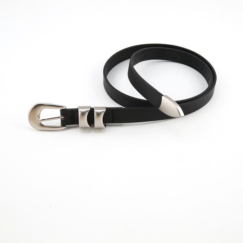 

Простой кожаный женский пояс из ПУ с металлической пряжкой-штифтом, аксессуары для одежды