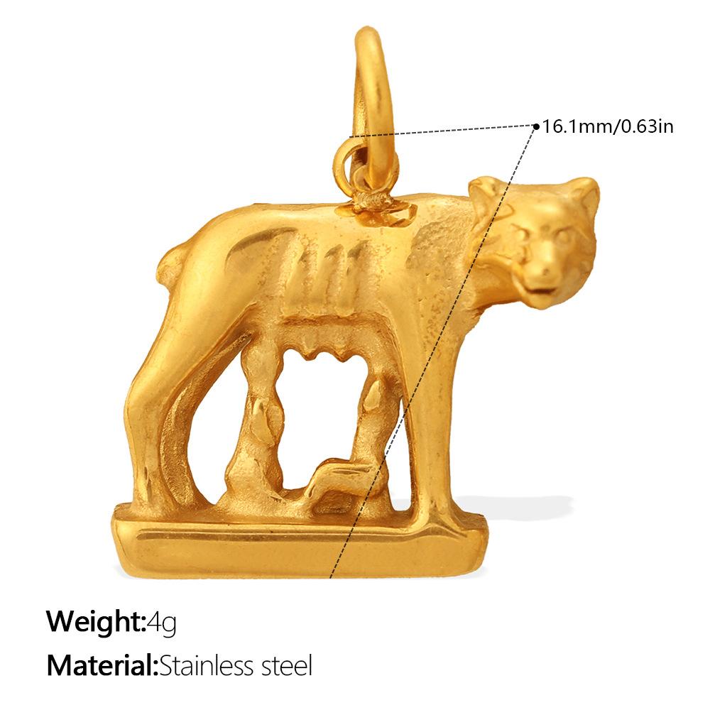  1Pcs Stainless Steel 18K Gold Plated Pendant Waterproof Women Charms Gold Color DIY Accessories Charms Jewelry