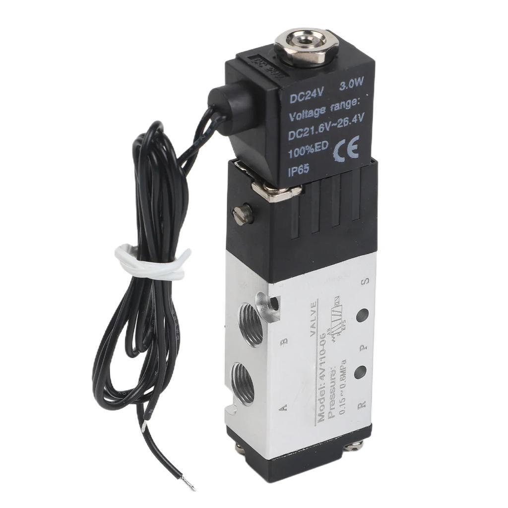 Pilot-operated Design DC24V Valve Easy To Install Pressure Range 0-0.8 MPa For Quick Control Efficient Air Flow Control Valve