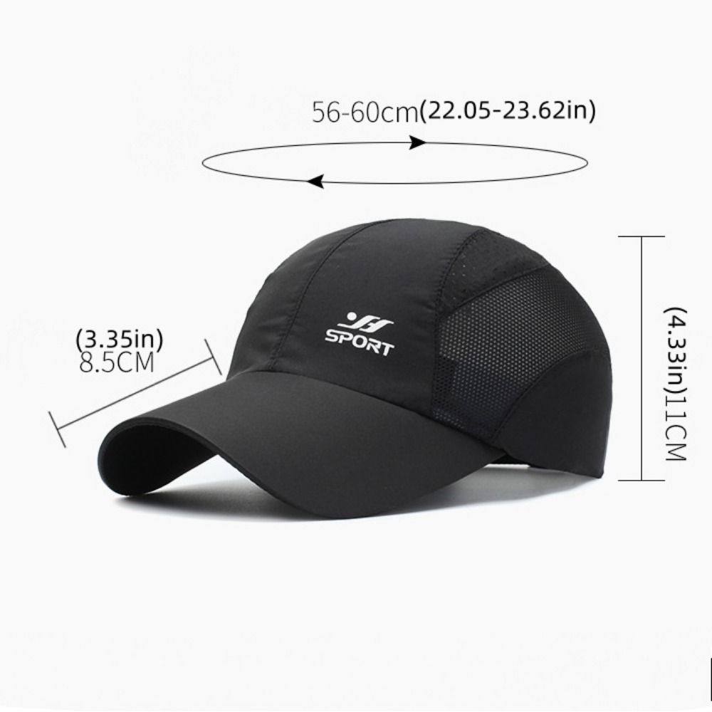 Sun Protection Sports Hats Quick Drying Fabric Baseball Net Caps Men's Sun Hats  Outdoor Sports