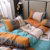 3 Pieces Luxury Striped Duvet Covers Soft Set Minimalist Modern Comforter Cover Thickened Breathable Bedding Sets For All Season