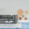 Penguin Rattan Resin Animal Wall Art Sculpture Collectable Figurine Decorative Ornament for Bedroom