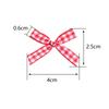 50pcs 4*2.5cm Plaid Satin Ribbon Bows Colorful Scottish Hand Tied Bows For DIY Wedding Party Christmas Clothing Gifts Decoration