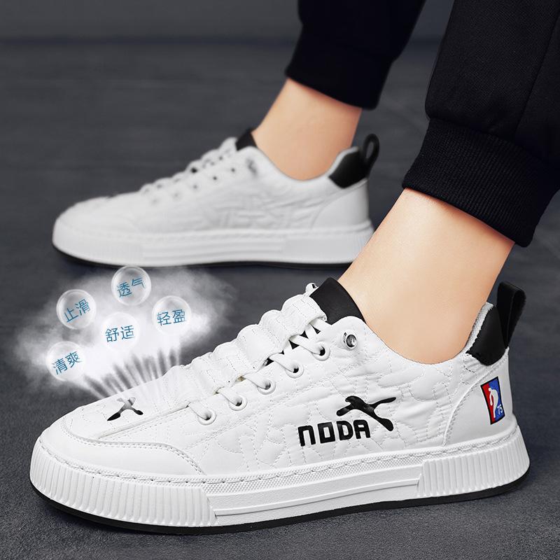 

Холщовые мужские туфли 2025 новая летняя дышащая трендовая универсальная обувь на плоской подошве повседневная тканевая обувь молодежная трендовая обувь 44 белый