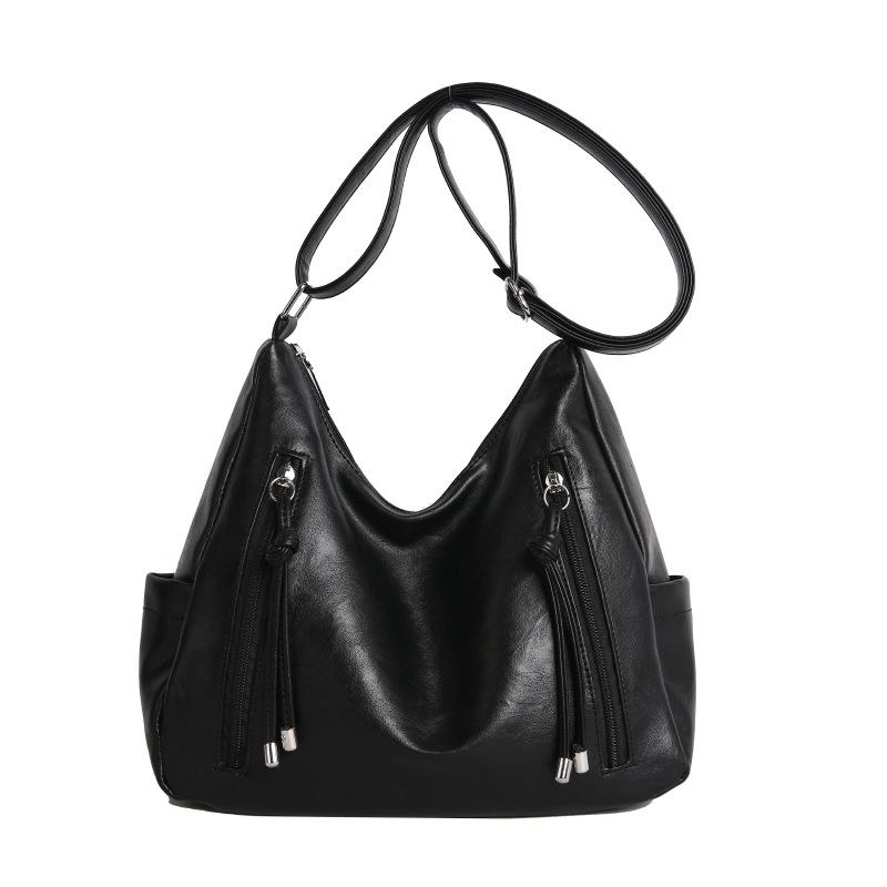 Simple and Fashionable Large-capacity Tote Bag, Retro Casual Shoulder Bag, Commuter Women's Bag