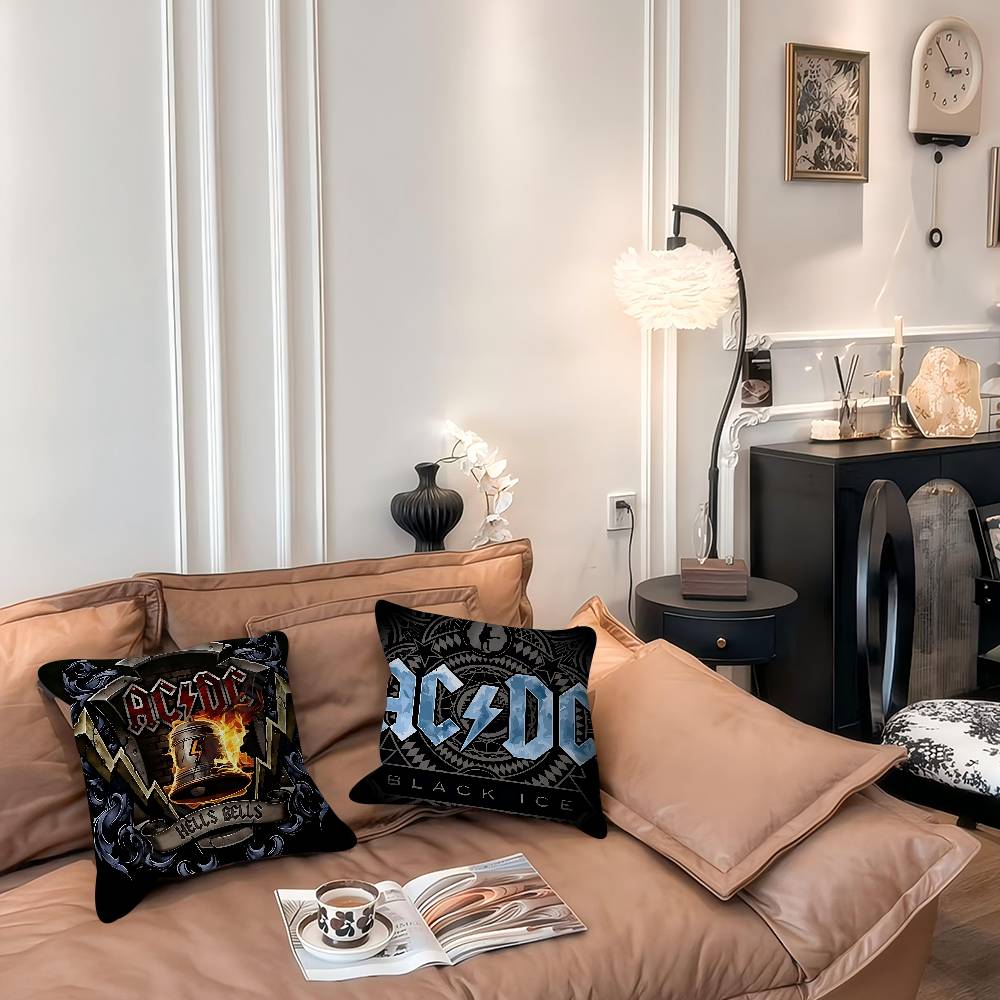 Rock Singer A-AC D-DC Band Pillowcase Toon Gift Cushion Cover Bedroom Home Sofa Chair Seat Decor Pillow Case