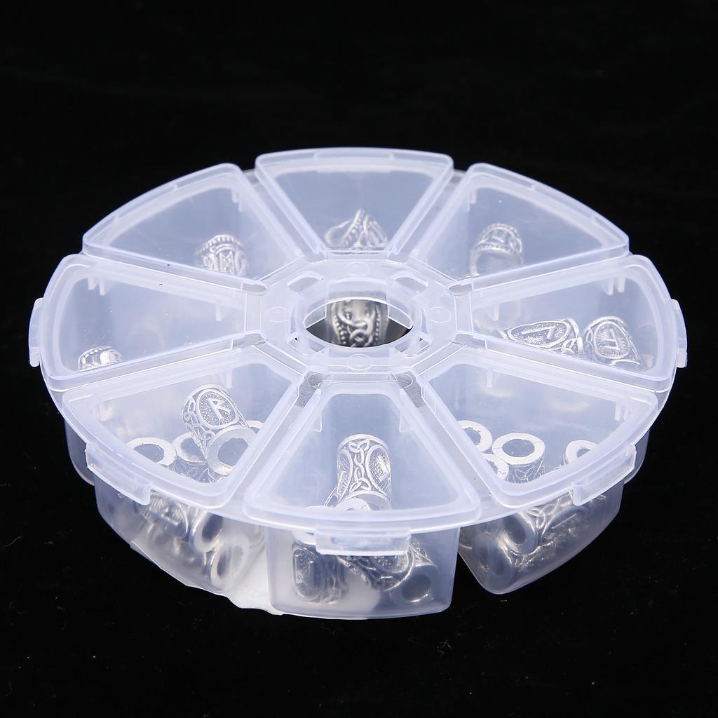 Dreadlocks Hair Bead Hair Braiding Cuffs Tubes Beads Braid Rings DIY Hair Styling Accessory