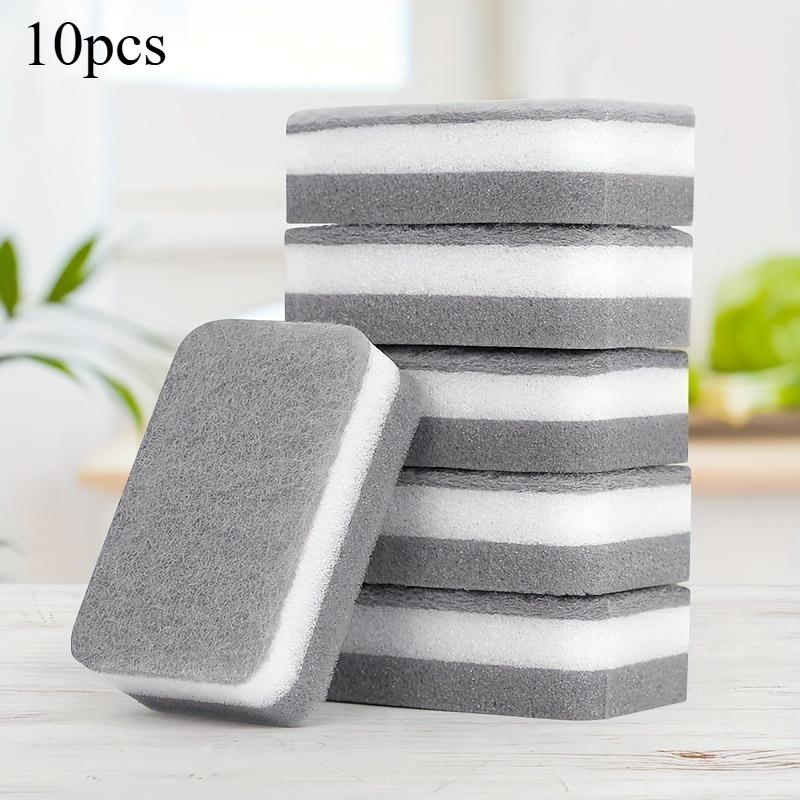 

10pcs Multi Purpose Magic Sponge Double-Sided Scratch-Free Dishwashing and Household Cleaning for Kitchen Bathroom Living Room