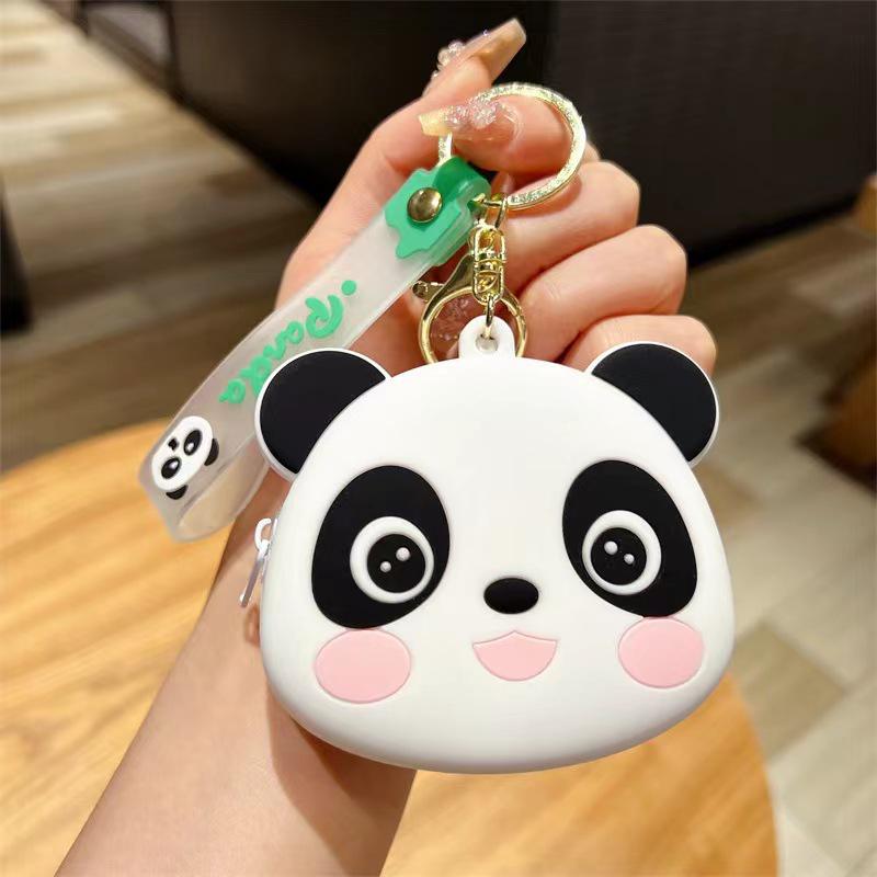 Cartoon Animal Silicone Keychain Bag - Kids' Coin Purse & Toy Pendant