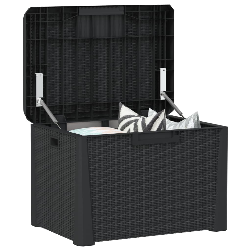 Garden Storage Box Anthracite Grey 125 L PP