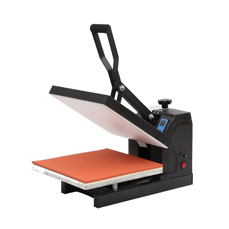 Presă termică digitală cu platou plat: 38x38 Mașină Manuală de Transfer Termic pentru Tricouri