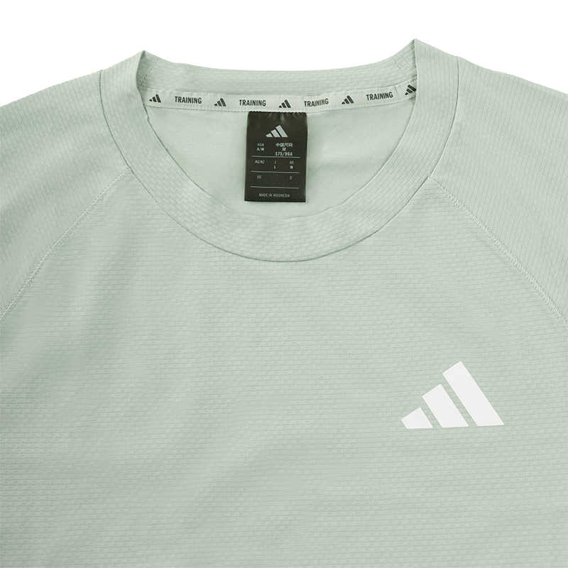 Adidas Gym+ 3S Tee Sports Casual Round Neck Short Sleeve T-Shirt Men Tops Green JW9662
