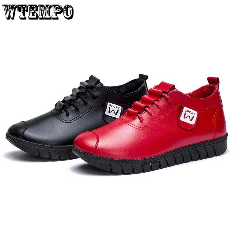 WTEMPO Women's Winter Warm Cloth Shoes Large Size Embroidered Cotton Shoes Soft Bottom Plush Anti-skid Cotton Boots