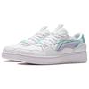 Li Ning Abrasion Resistant Slip Resistant Low top Skateboard Shoes Women's White Purple AGCS084-4