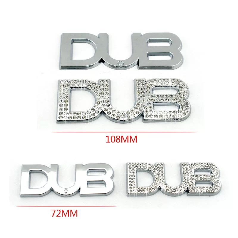 DUB sticker drill personalized car sticker Double dime sticker American car modification exterior sticker leaf board rear sticker