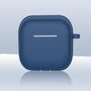 Custodia protettiva per Airpods 4 (2024) Custodia morbida in silicone per auricolari con clip per il trasporto, anti-caduta, antipolvere, facile da ricaricare, portatile, resistente alla polvere, auricolare
