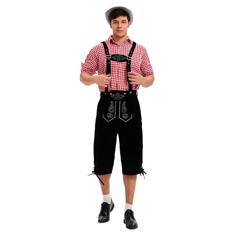 New suspender overalls adult men's carnival beer festival party handsome