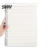 Study Supplies for Classroom A5 Spiral Notebook, Lined /Horizontal Grid/Blank Inner Page, Multifunctional Writing Pad Morandi Solid Color Cover