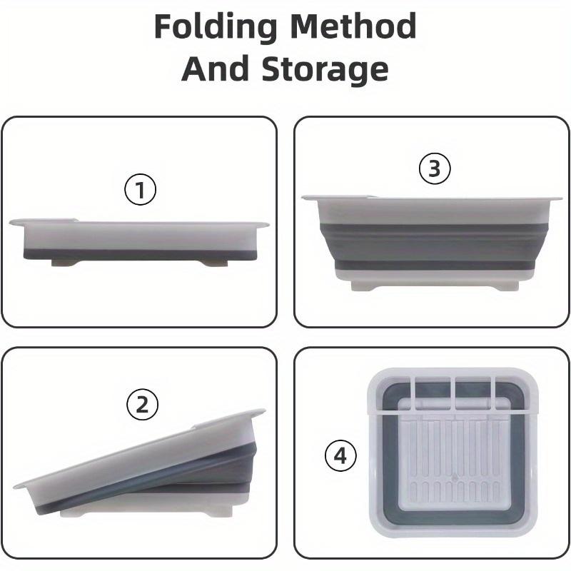 Dish Drying Rack-foldable Dish Drainer, Suitable for RV, Camper, Kitchen Table-portable Dish Drying Rack, Easy To Store, Used In Kitchen