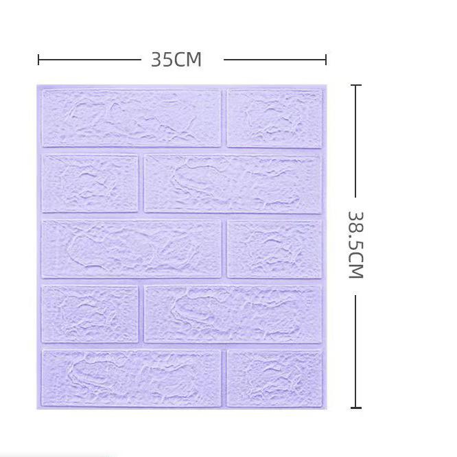 10Pcs 3D Tile Brick Wall Sticker Self-adhesive Waterproof Foam Panel Wallpaper For Apartment  Kitchen Bedroom Lliving