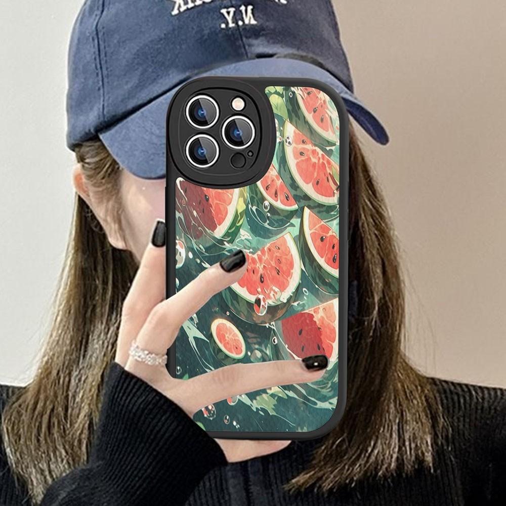 

Fruit Watermelon Phone Case Hard Leather For iPhone 14 13 12 Mini 11 14 Pro Max Xs X Xr 7 8 Plus Fundas iphone 13pro