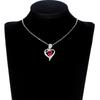 Elegant Style Heart shaped Pendant Necklace Hollow Design Mother's Day Gift Party Suitable for Best Friends Without Box