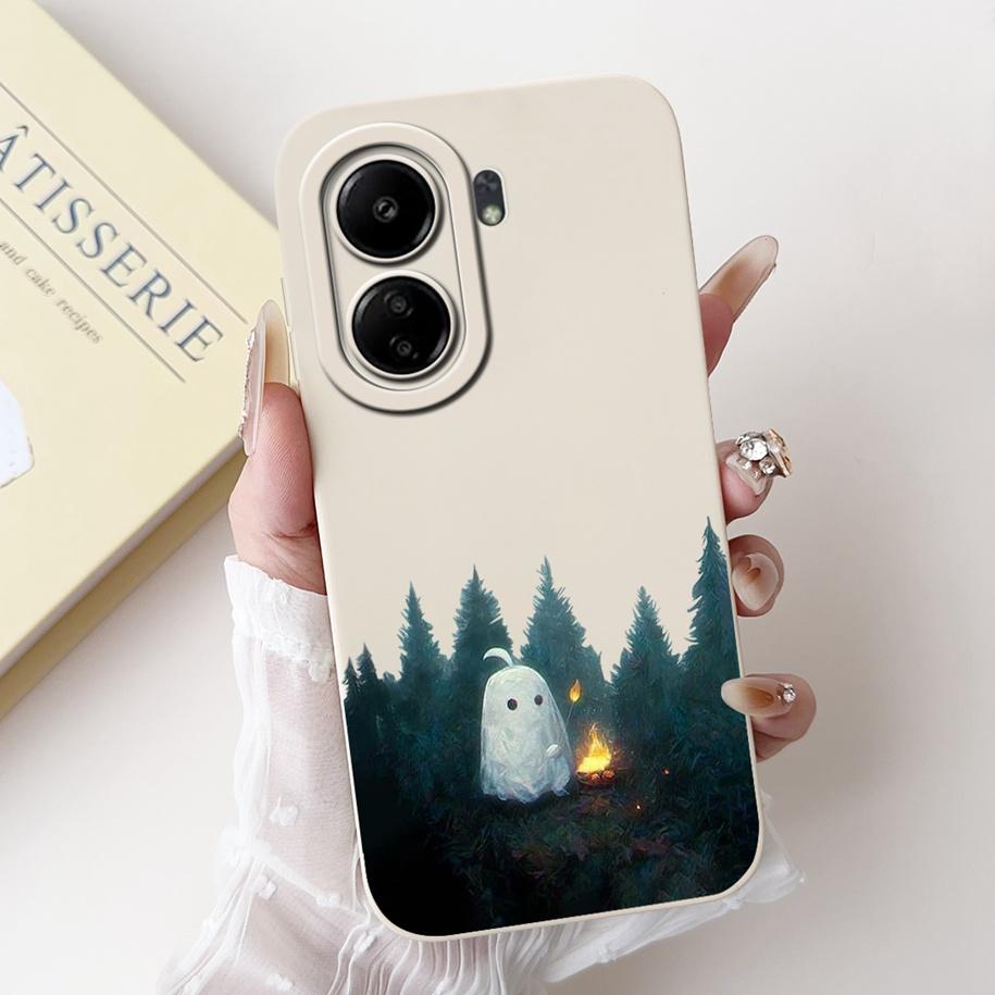 For Xiaomi Redmi 13C 4G Case Cute Cartoon Panda Capa Shockproof Silicone Phone Cover For Xiaomi Poco C65 Redmi13C 13 C 4G Bumper