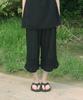 KOOKEESEE Very Punched Lace Capri Pants (Black)