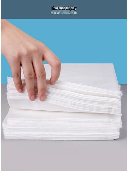 100 Pack Breathable Non-woven Disposable Bed Sheets, Waterproof & Oil-proof for Massage & Beauty Salon with Face Hole