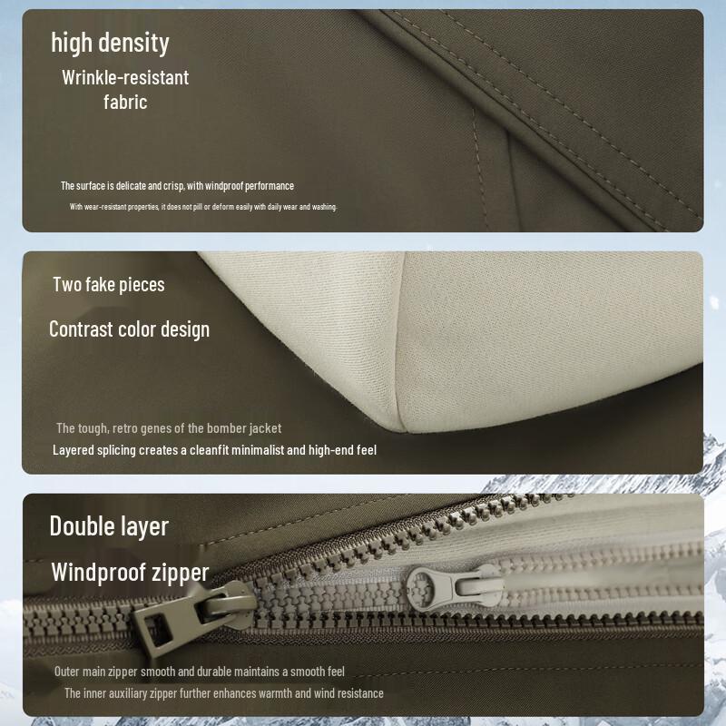 Fingercroxx Men's Casual Hooded Padded Jacket