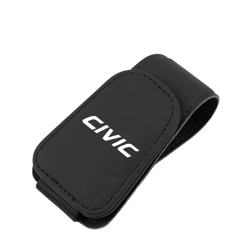 

for Honda civic 8th 10th gen 2017 2018 2019 2016 Car Sunshades Glasses Case Strong Magnet Sunglasses Holder Glasses Clip чёрный