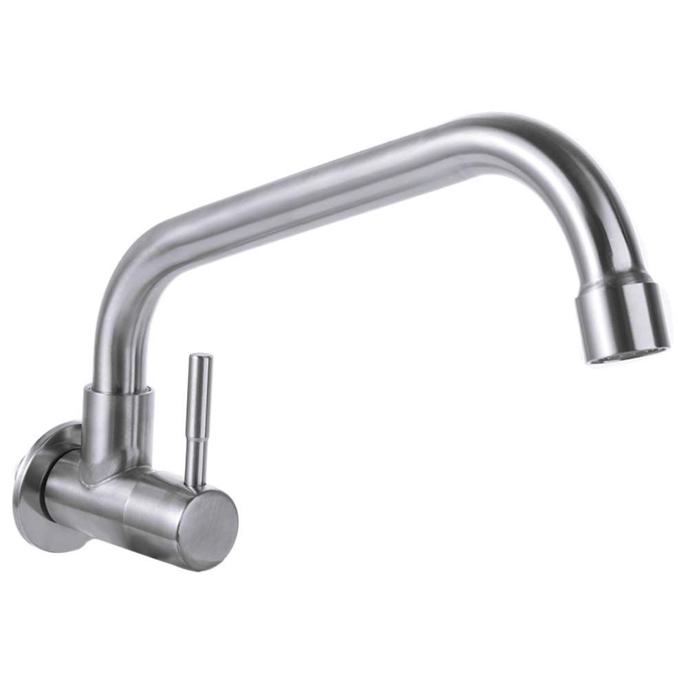 Stainless Steel Sink Water Tap Splash-proof Single Cold Water Faucet Washbasin