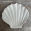 White Seashell Porcelain Soap Dish - Ceramic Jewelry Holder & Draining Tray Gift