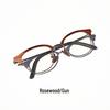 Artistic Retro Unisex Sandalwood Optical Glasses with High-End Feel