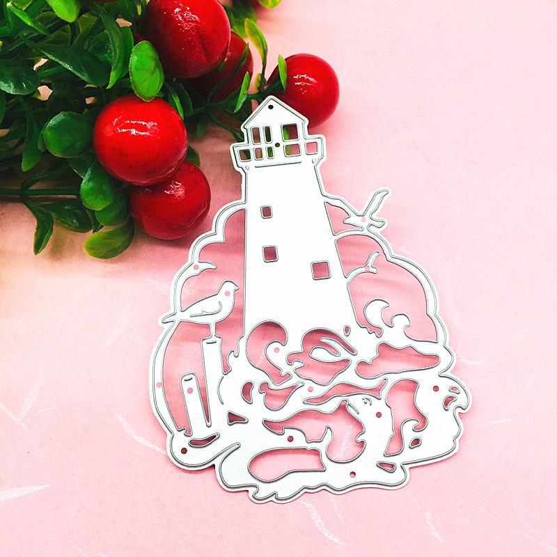 Marine Lighthouse Design Style Metal Cutting Die Stencil for DIY Scrapbooking Album Photo Embossing Paper Card Craft Decor