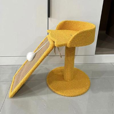 Cat Tower with Ball Toy And Scratching Board, Indoor Activity Center