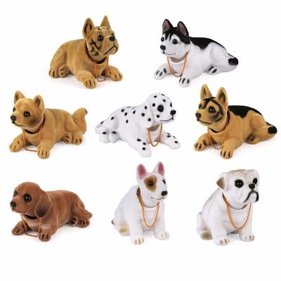 Araba Süs Sallayarak Köpek Başını Sallayarak Yavru Bebek Sevimli Oto Pano İç Dekorasyon Sallar Kafa Bobblehead Köpek Ev Mobilyaları