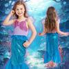 JIEAIRUI Princess Transformation Halloween Kids Christmas Gift Ariel-style Dress, Children's Mermaid-style Cosplay, Ariel-style Dress, Kids'