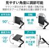 Elecom Monitor Arm Single Arm 17-32 Inch Compatible 9kg Load Gas Spring VESA Black DPA-SS02BK