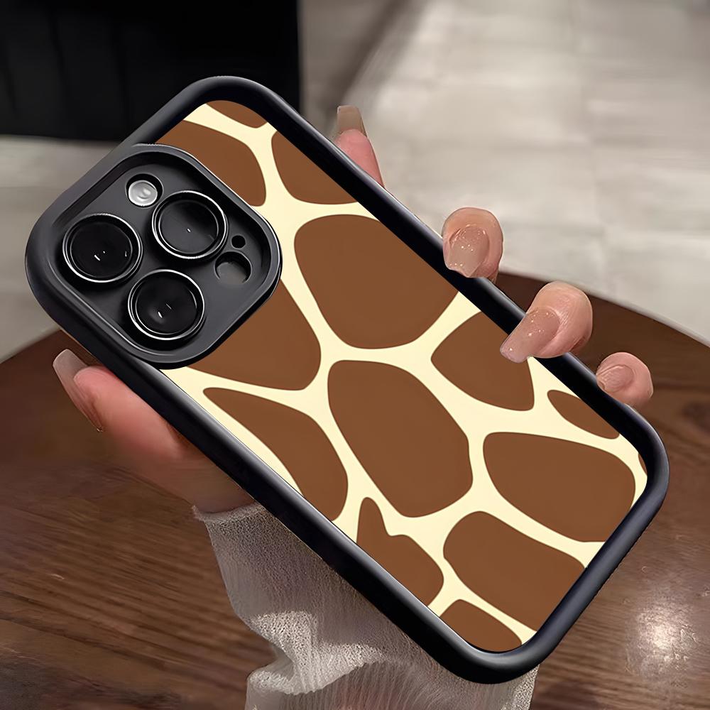 Cute Giraffe Phone Case For IPhone 17 Pro Max 15 Pro 16 14 Plus 12 13 Mini 11 Pro Shockproof Soft Cover