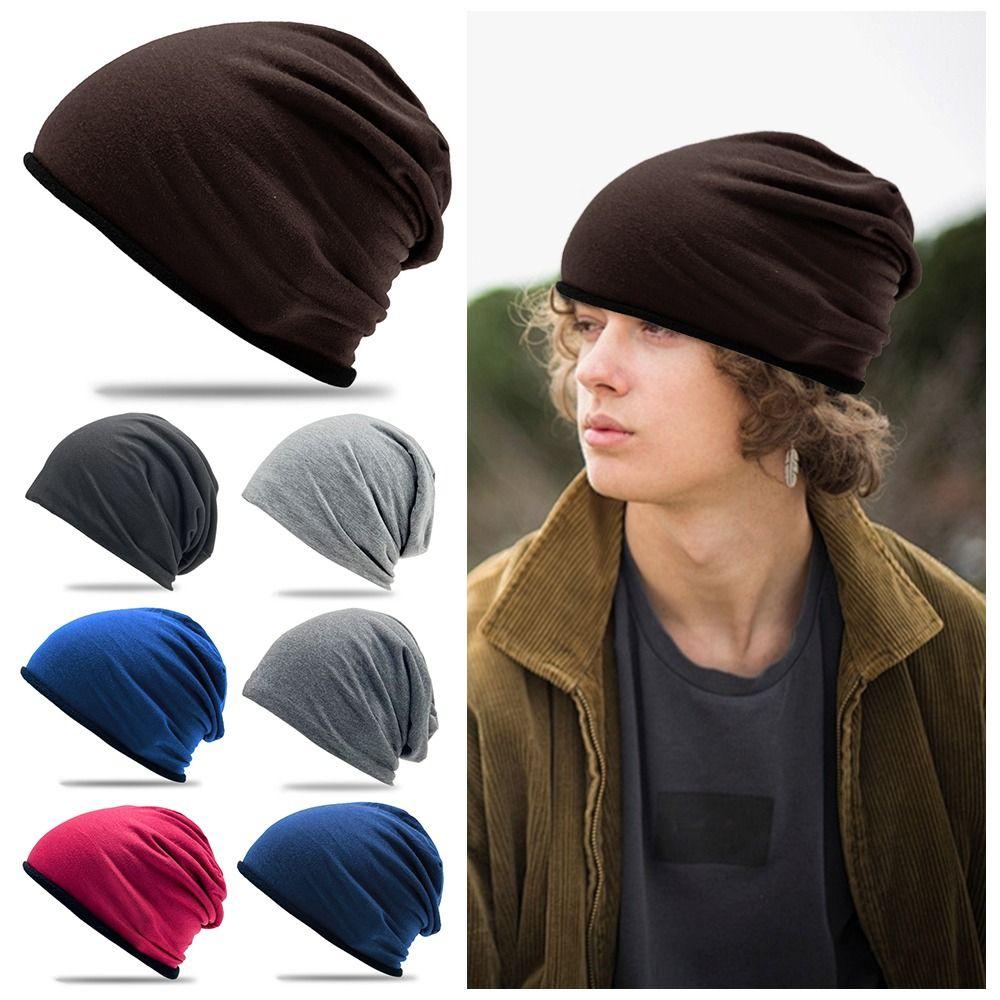 Warm Beanie Hat Slouchy Sport Caps Winter Running Cycling Cap  for Men Women