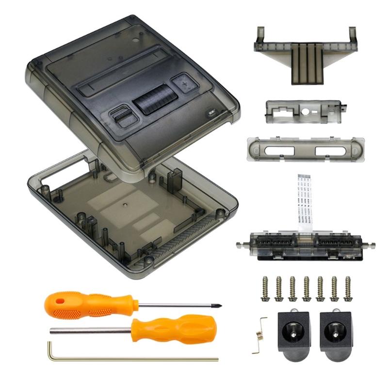 Shockproof Shell for Retro Gaming Console Clear Box Replacement Impact Resistant Case Shell Transparent Housing